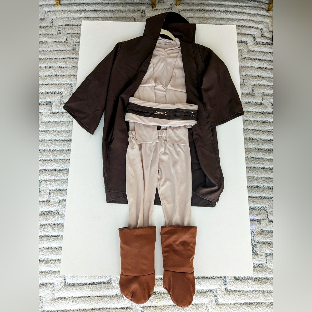 Kids Star Wars Obi Wan Kenobi Jedi Halloween Costume Size M (6-8)